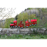 Christmas bauble Home ESPRIT Red Green Train 133 x 24 x 52 cm-4