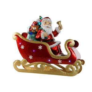 Christmas bauble Home ESPRIT Red Multicolour Father Christmas 64 x 26 x 60 cm-0