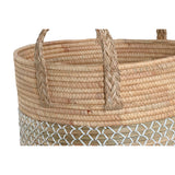 Basket set Home ESPRIT White Natural Light brown PVC Rope Seagrass Rushes (3 Pieces)-2