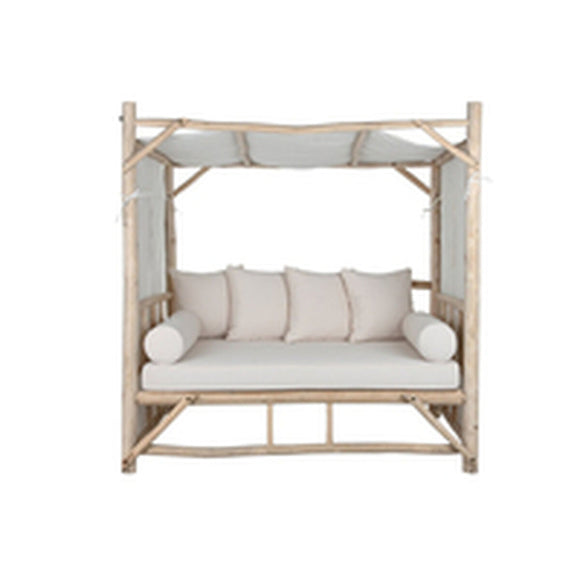 Sun-lounger Home ESPRIT White Natural-0