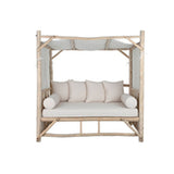 Sun-lounger Home ESPRIT White Natural-0