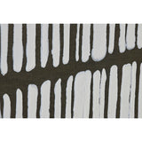 Painting Home ESPRIT White Green Beige Dark grey polystyrene Canvas Stripes Urban (2 Units)-2