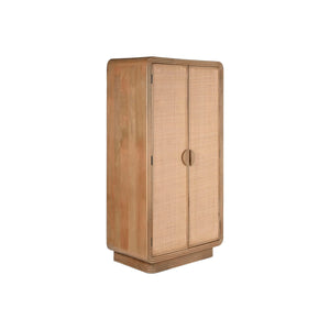 Cupboard Home ESPRIT Natural Wood Rattan 100 x 55 x 190 cm-0