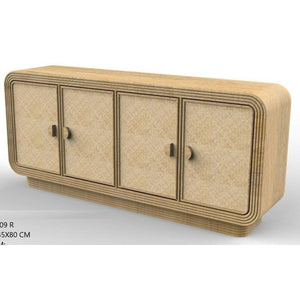 Sideboard Home ESPRIT Wood Rattan 180 x 45 x 80 cm-0