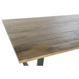 Dining Table Home ESPRIT Black Natural Metal Mango wood 200 x 100 x 76 cm-5