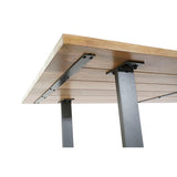 Dining Table Home ESPRIT Black Natural Metal Mango wood 200 x 100 x 76 cm-3