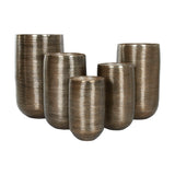Planter Home ESPRIT Copper Aluminium Modern 50 x 50 x 89 cm 50 x 51 x 89 cm-1