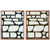 Painting Home ESPRIT Cotton Acacia 60 x 3 x 75 cm-0