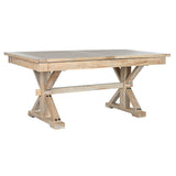 Dining Table Home ESPRIT Natural Recycled Wood Elm wood 180 x 90 x 76 cm-0