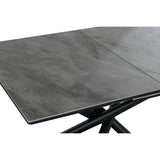 Dining Table Home ESPRIT Black Grey Metal Ceramic 160 x 90 x 76 cm-5