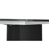 Dining Table Home ESPRIT Black Green Metal Tempered Glass 200 x 100 x 76 cm-4