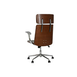 Office Chair with Headrest Home ESPRIT Beige Ivory-5