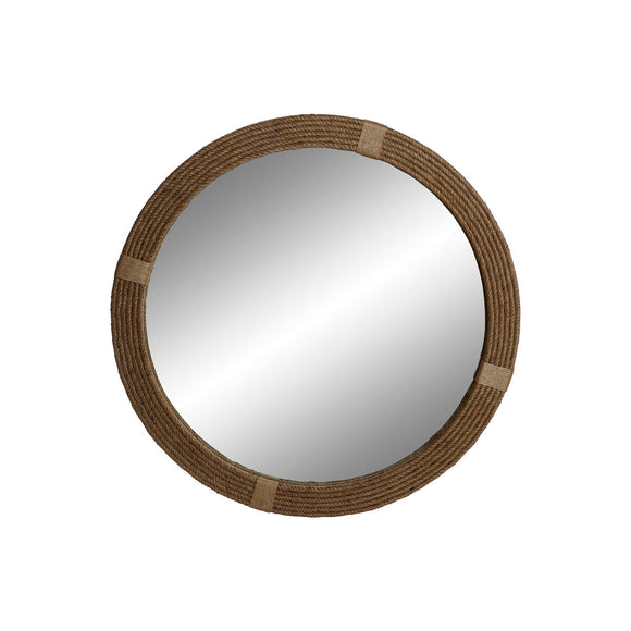 Wall mirror Home ESPRIT Natural 90 x 3 x 90 cm-0