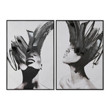 Canvas Home ESPRIT polystyrene Canvas 83 x 4 x 123 cm-0