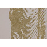 Painting Home ESPRIT Beige Golden Glitter Horse 103 x 4,5 x 103 cm (2 Units)-3