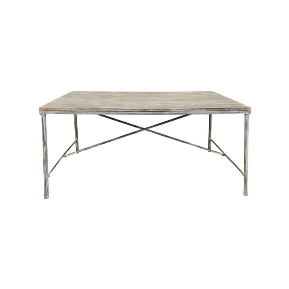 Dining Table Home ESPRIT White Iron Mango wood 160 X 90 X 80 cm-0