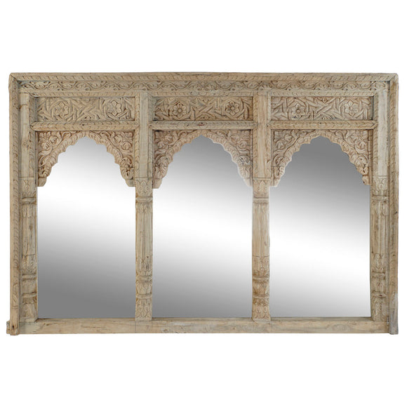 Wall mirror Home ESPRIT Natural 160 x 12 x 110 cm-0