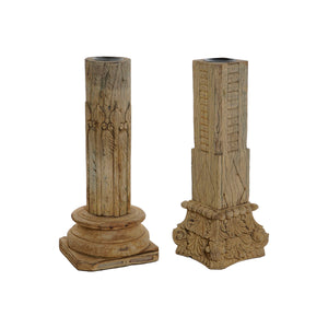 Decorative Figure Home ESPRIT Brown Column 30 x 30 x 75 cm-0