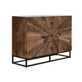 Sideboard Home ESPRIT Black Natural Recycled Wood 120 x 40 x 85 cm-0