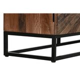 Sideboard Home ESPRIT Black Natural Recycled Wood 120 x 40 x 85 cm-5