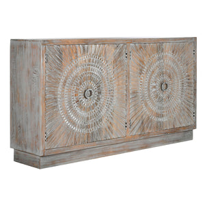 Sideboard Home ESPRIT White Mango wood 180 X 40 X 96 cm-0