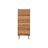 Chest of drawers Home ESPRIT Brown Acacia MDF Wood 40 x 30 x 104,5 cm-1