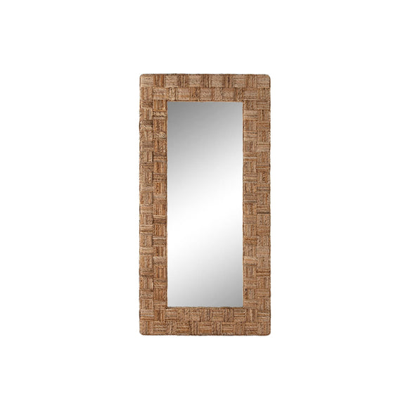 Wall mirror Home ESPRIT Natural 100 X 6 X 200 cm-0