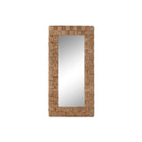 Wall mirror Home ESPRIT Natural 100 X 6 X 200 cm-0