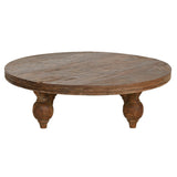 Centre Table Home ESPRIT Natural 100 x 100 x 30 cm-1