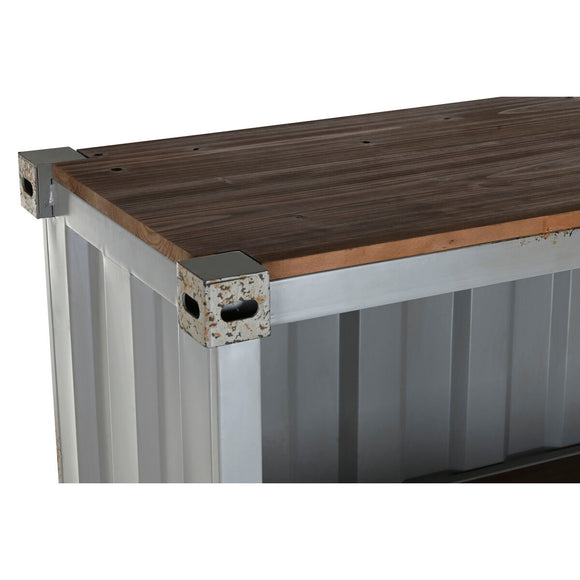 Shelves Home ESPRIT Grey Sky blue Metal MDF Wood 87 x 44 x 168,5 cm-10