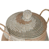 Basket set Home ESPRIT Orange Natural Seagrass (2 Pieces)-2