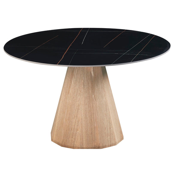 Dining Table Home ESPRIT Ceramic MDF Wood 120 x 120 x 75 cm-0