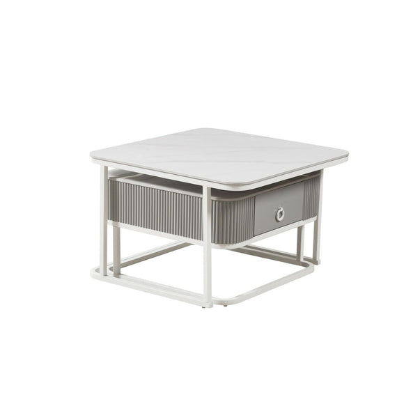 Centre Table Home ESPRIT White 70 x 70 x 45 cm-0