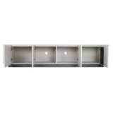 TV furniture Home ESPRIT White Black Beige 200 x 40 x 42 cm-6