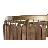 Ceiling Light Home ESPRIT Brown Golden Wood Metal Mango wood 50 W 60 x 60 x 48 cm-3
