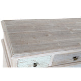 Chest of drawers Home ESPRIT Blue White Light grey Cottage 94 x 35 x 87 cm-4