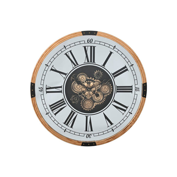 Wall Clock Home ESPRIT Silver Natural Metal Crystal 80 X 8,5 X 80 cm-0