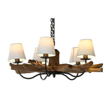 Ceiling Light Home ESPRIT Iron Teak 90 x 90 x 35 cm-1