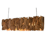 Ceiling Light Home ESPRIT Iron Teak 160 x 30 x 40 cm-5