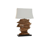 Desk lamp Home ESPRIT Iron Teak 50 X 22 X 80 cm-0