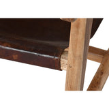 Armchair Home ESPRIT Natural Dark brown Teak 68 x 86 x 86 cm-1