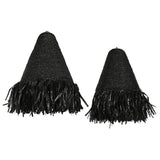 Lamp Shade Home ESPRIT Black Raffia 60 x 60 x 80 cm-0