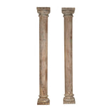 Garden statues Home ESPRIT Teak 40 x 40 x 287 cm Column-0