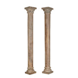 Garden statues Home ESPRIT Teak 40 x 40 x 287 cm Column-1