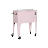 Portable Fridge Home ESPRIT Pink Steel polypropylene 74 x 43 x 80 cm-0