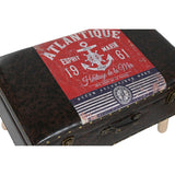 Set of Chests Home ESPRIT Brown Multicolour Polyurethane Wood Vintage 70 x 40 x 45 cm (3 Units)-5