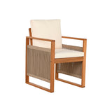 Table set with chairs Home ESPRIT Brown 230 x 100 x 75 cm-9