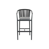 Stool Home ESPRIT Aluminium synthetic rattan 57 x 61 x 108 cm-4