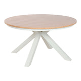 Dining Table Home ESPRIT White Aluminium 140 x 140 x 75 cm-0