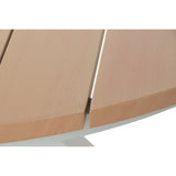 Dining Table Home ESPRIT White Aluminium 140 x 140 x 75 cm-3